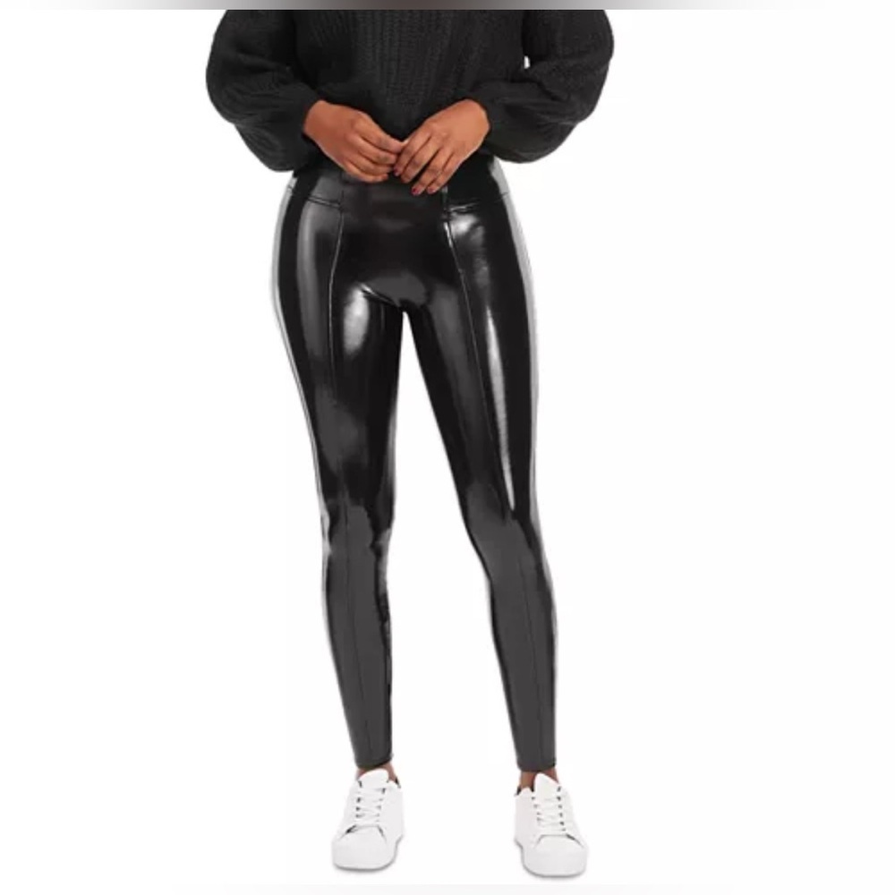 SPANX Shiny Black Leggings